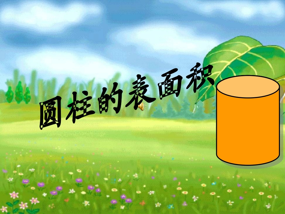 圆柱的表面积_第1页