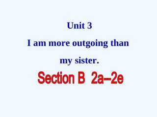 2013版八年级英语上册Unit3-Section-B(2a-2e)
