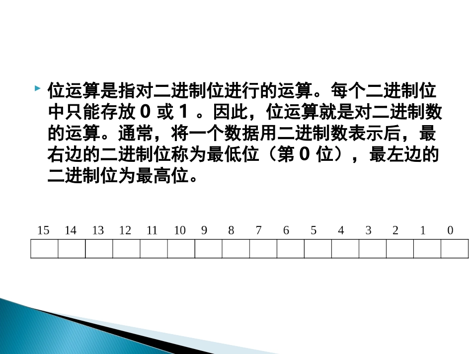 第11章  位 运 算_第2页