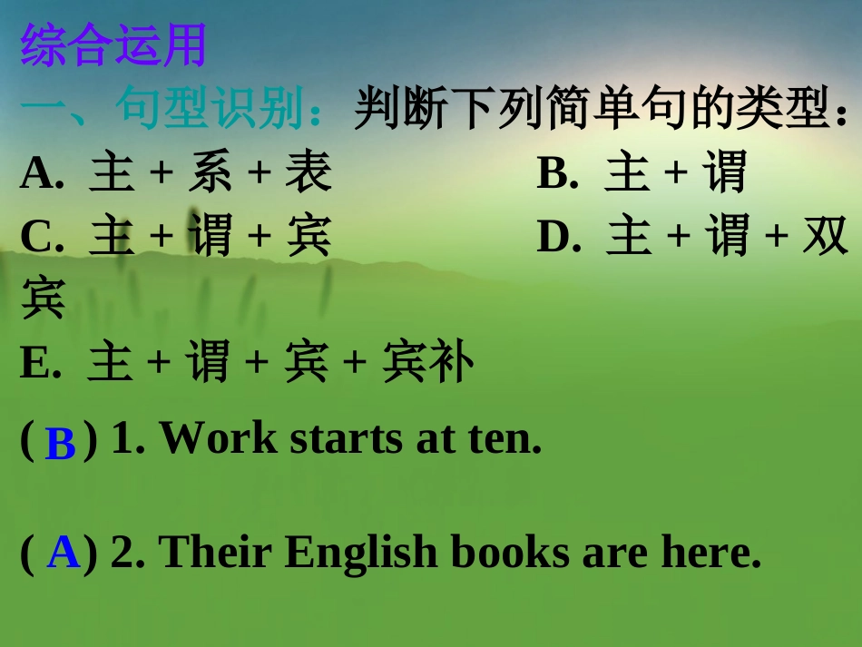 基本句型归纳与综合运用_第3页