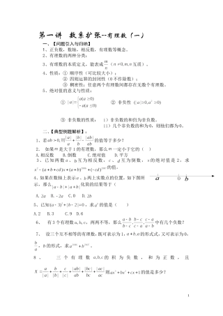 初一数学资料培优汇总(精华)