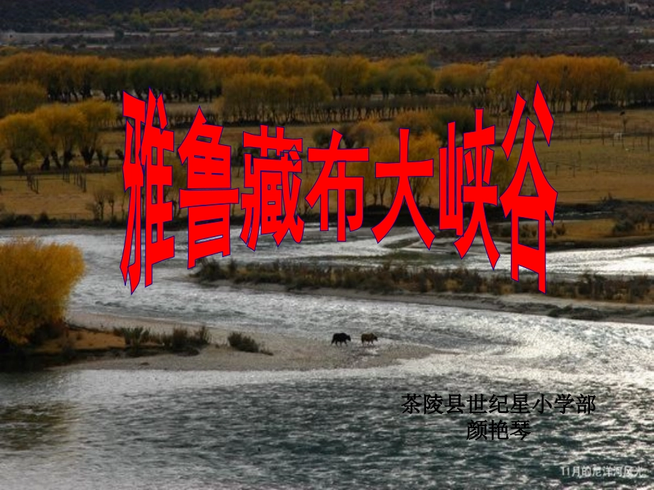 四年级上册《雅鲁藏布大峡谷》ppt课件_第1页