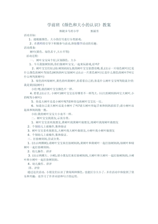 颜色和大小的认识
