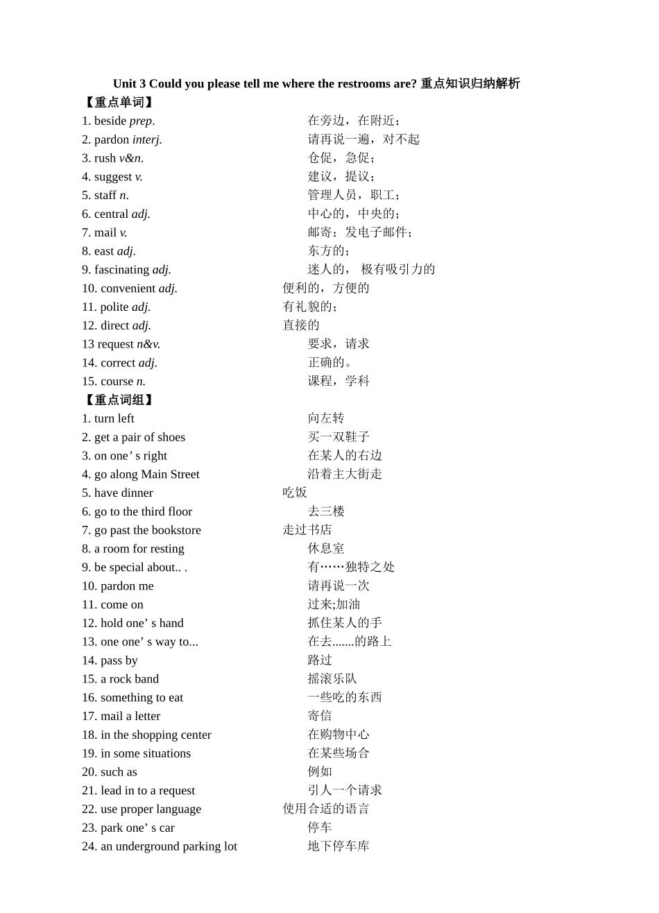 Unit-3-重点知识归纳_第1页