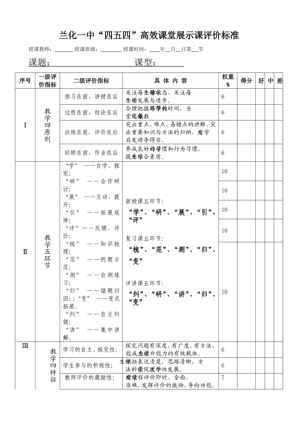 展示课评价标准_第1页