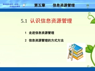 5.1-认识信息资源管理课件