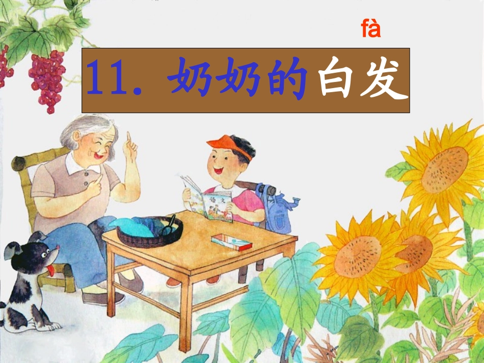 奶奶的白发-PPT课件_第1页