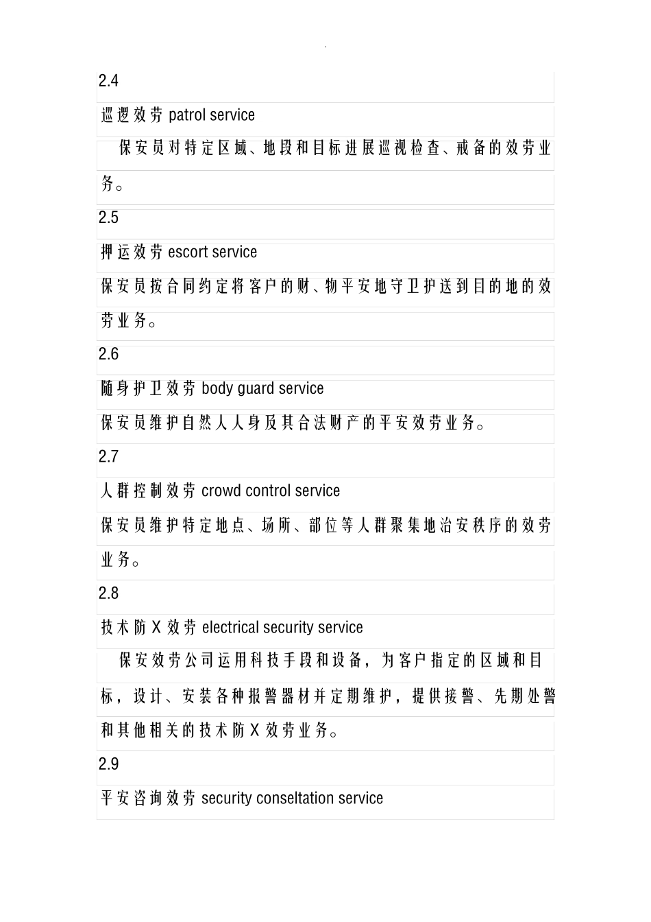 保安服务操作规程及质量控制_第3页