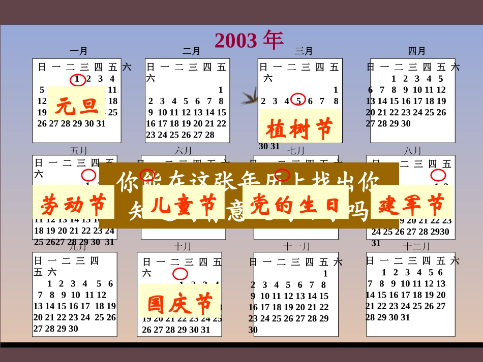 三年级数学下册第四单元年、月、日1.-年、月、日--第一课时课件_第3页