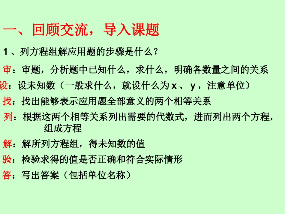 初中一年级数学下册第八章-二元一次方程组8.3-实际问题与二元一次方程组第三课时课件_第3页