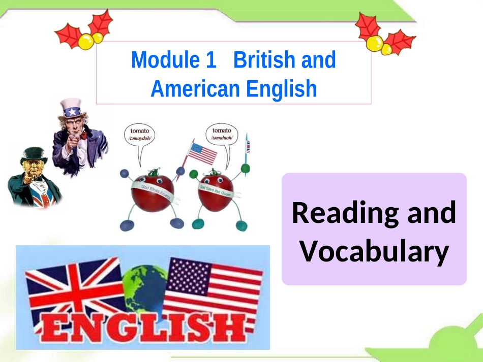 外研版book-5-M1P2-Reading-and-Vocabulary-上课_第1页
