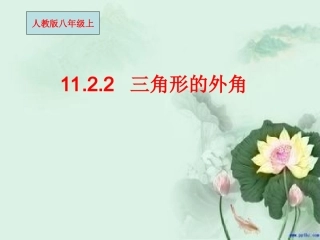 2三角形外角的性质(讲课)