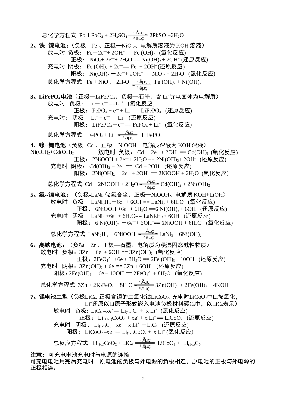 十年高考电极反应式的书写_第2页