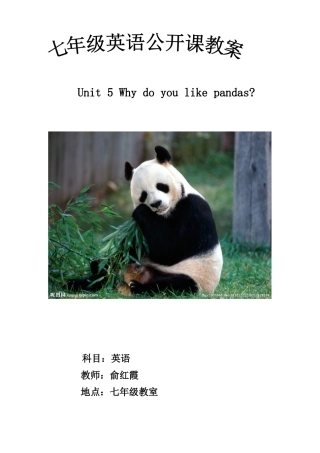 七年级下学期公开课教案