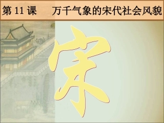 七年级下11课万千气象的宋代社会风貌