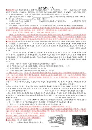 经济危机、二战