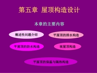 房屋建筑学 第11章 屋顶