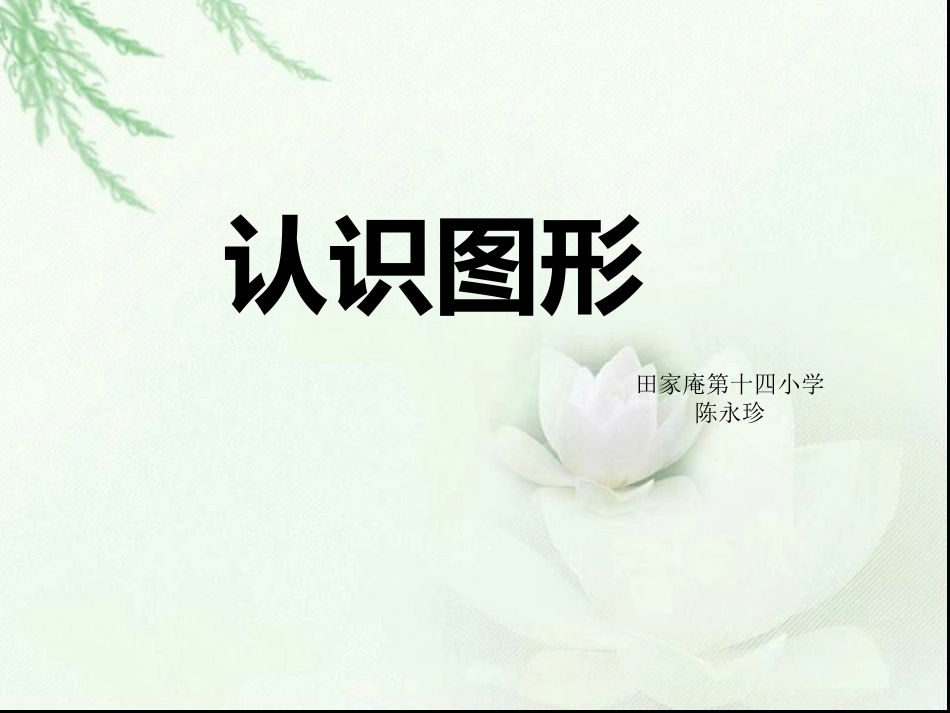 小学一年级上册数学《认识图形》_第1页