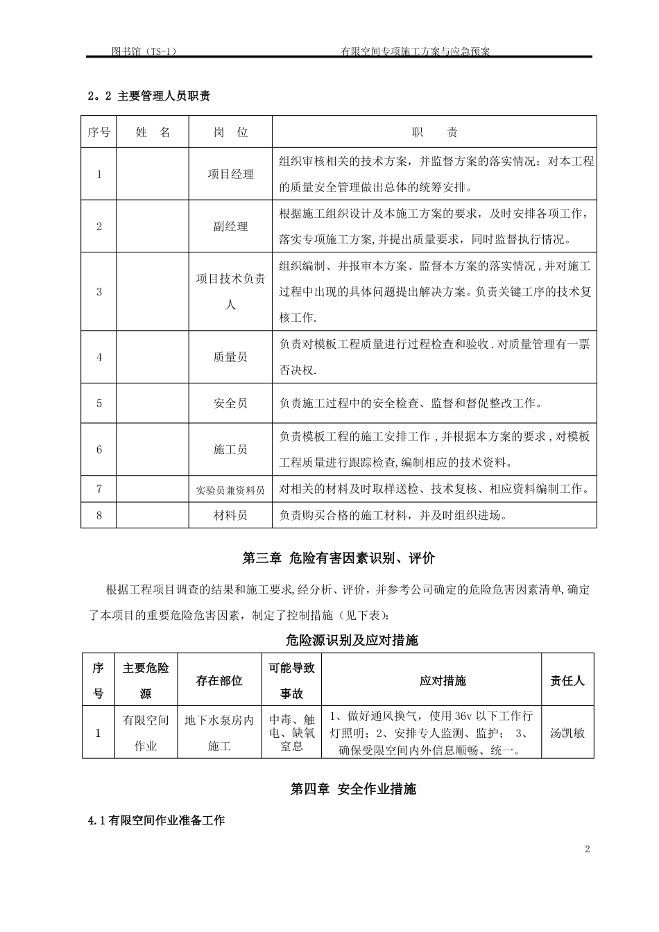 有限空间作业专项施工方案_第3页