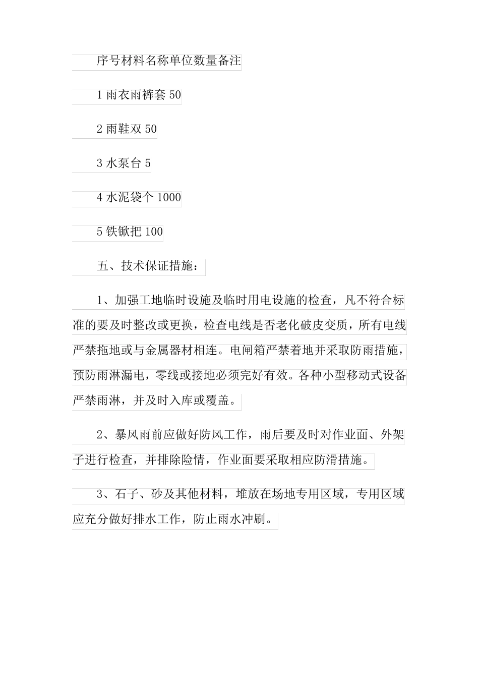 汛期的应急预案精选6篇_第3页