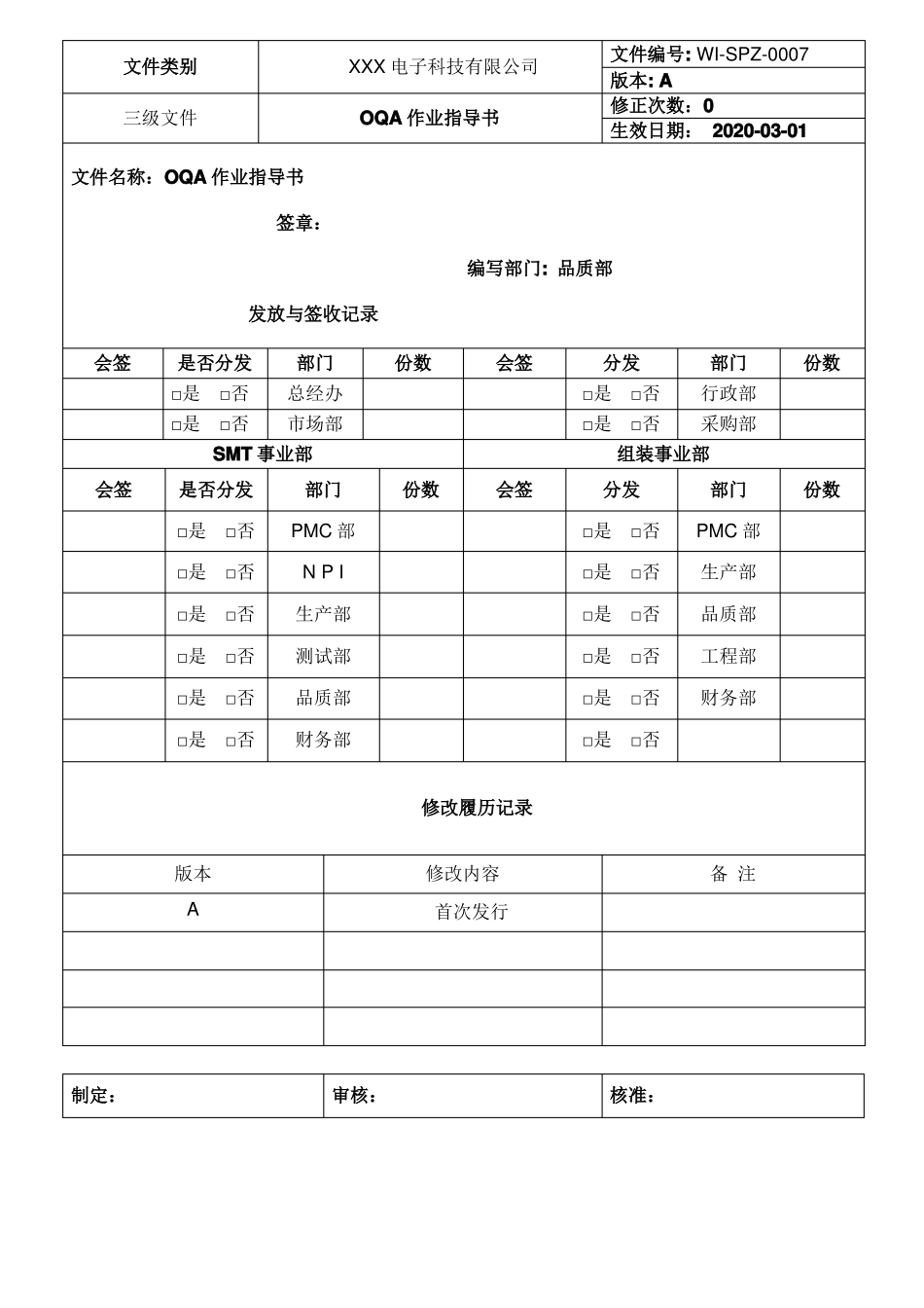 OQA作业指导书_第1页