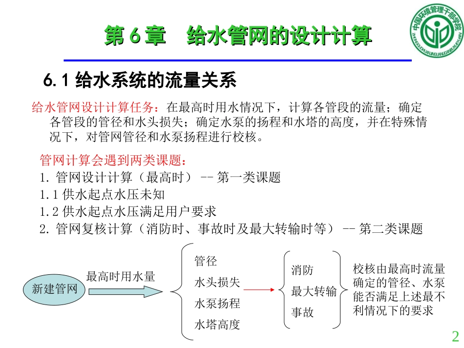 第六章 给水管网的设计计算_第2页
