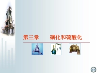 第三章 磺化与硫酸化