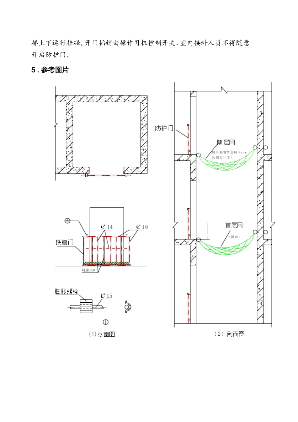 电梯井口、内防护门防护标准33_第2页
