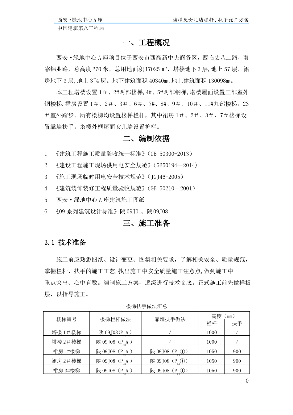楼梯栏杆扶手施工方案_第2页