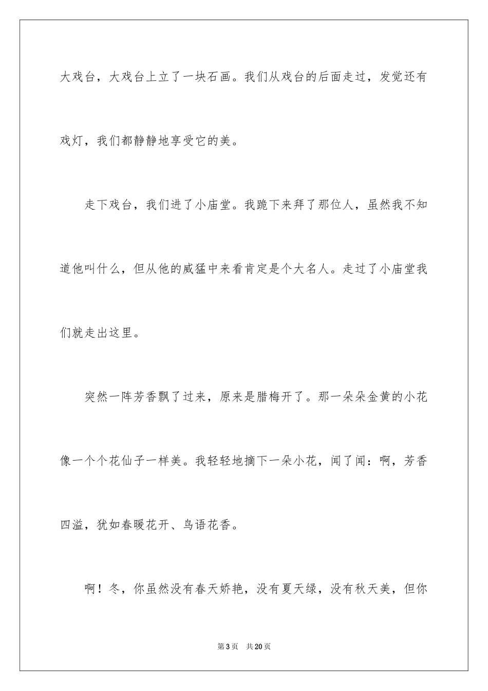 2024冬天的旋律作文_第3页