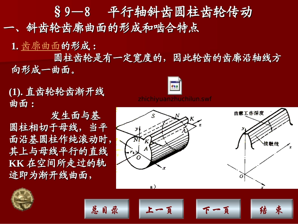第九章 斜齿轮传动_第1页