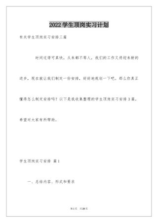 2024学生顶岗实习计划_3