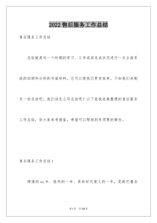 2024售后服务工作总结_5
