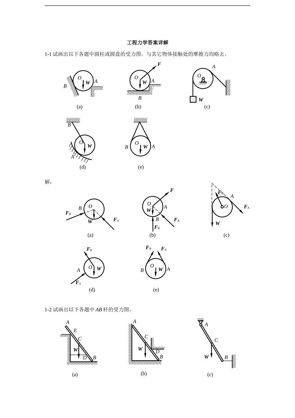 工程力学习题解答(详解版)_第1页