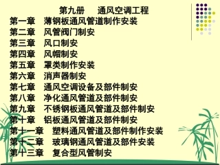识图、工程量计算规则(通风)