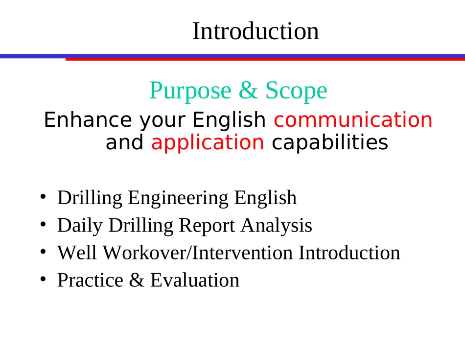钻井石油专业英语速成版_Drilling English Training_第2页