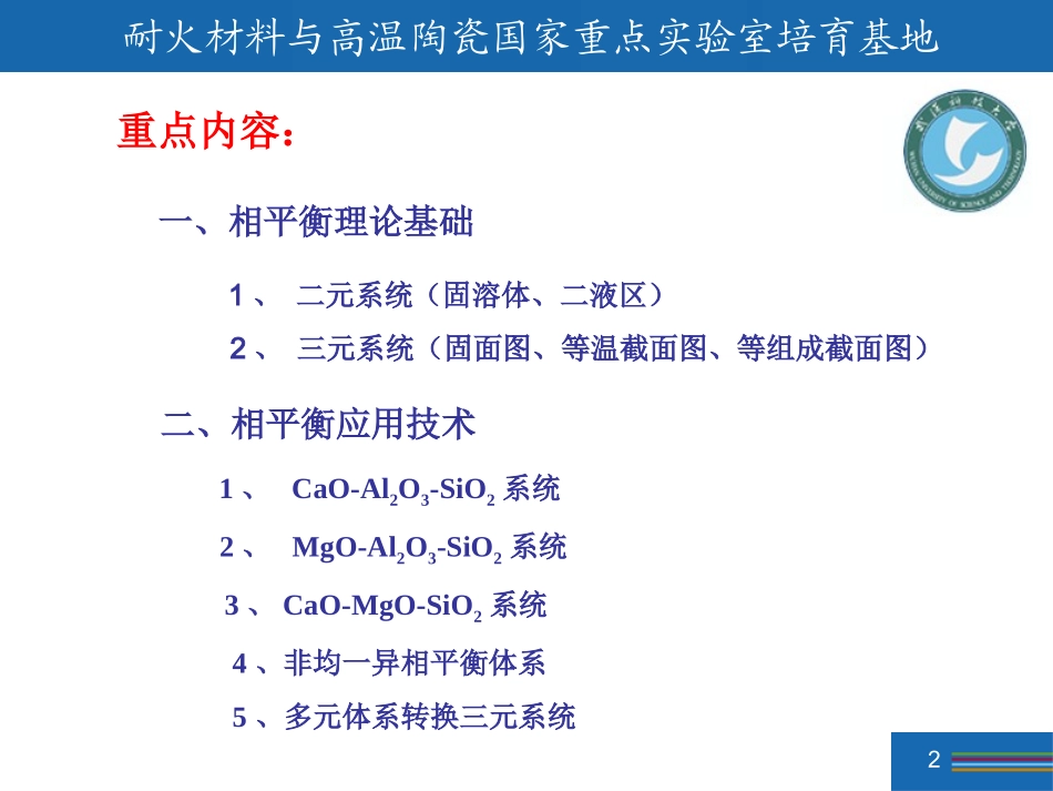 相图基础(武汉科技大学) (1)_第2页