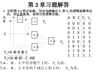 数字逻辑电路习题解答3