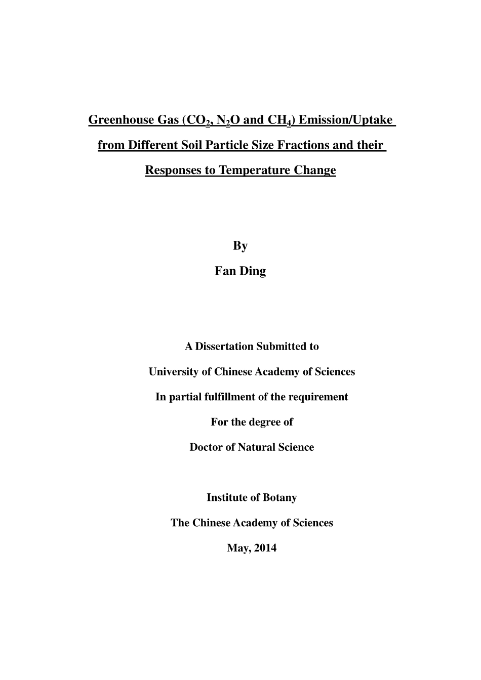 土壤不同粒级组分的温室气体(CO2、N2O、CH4)排放或吸收及其对温度变化的响应_第3页