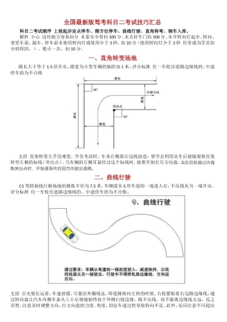 驾考科目二考试通关秘籍-图文