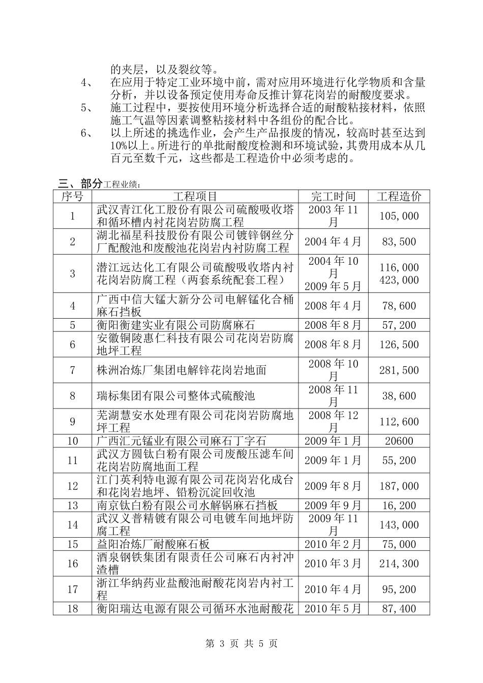 耐酸花岗岩工业应用介绍_第3页