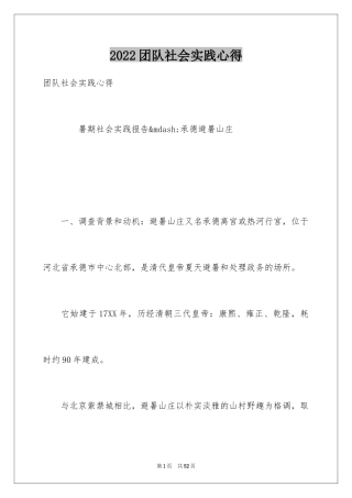 2024团队社会实践心得