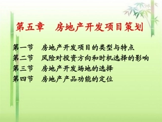 房地产开发项目策划