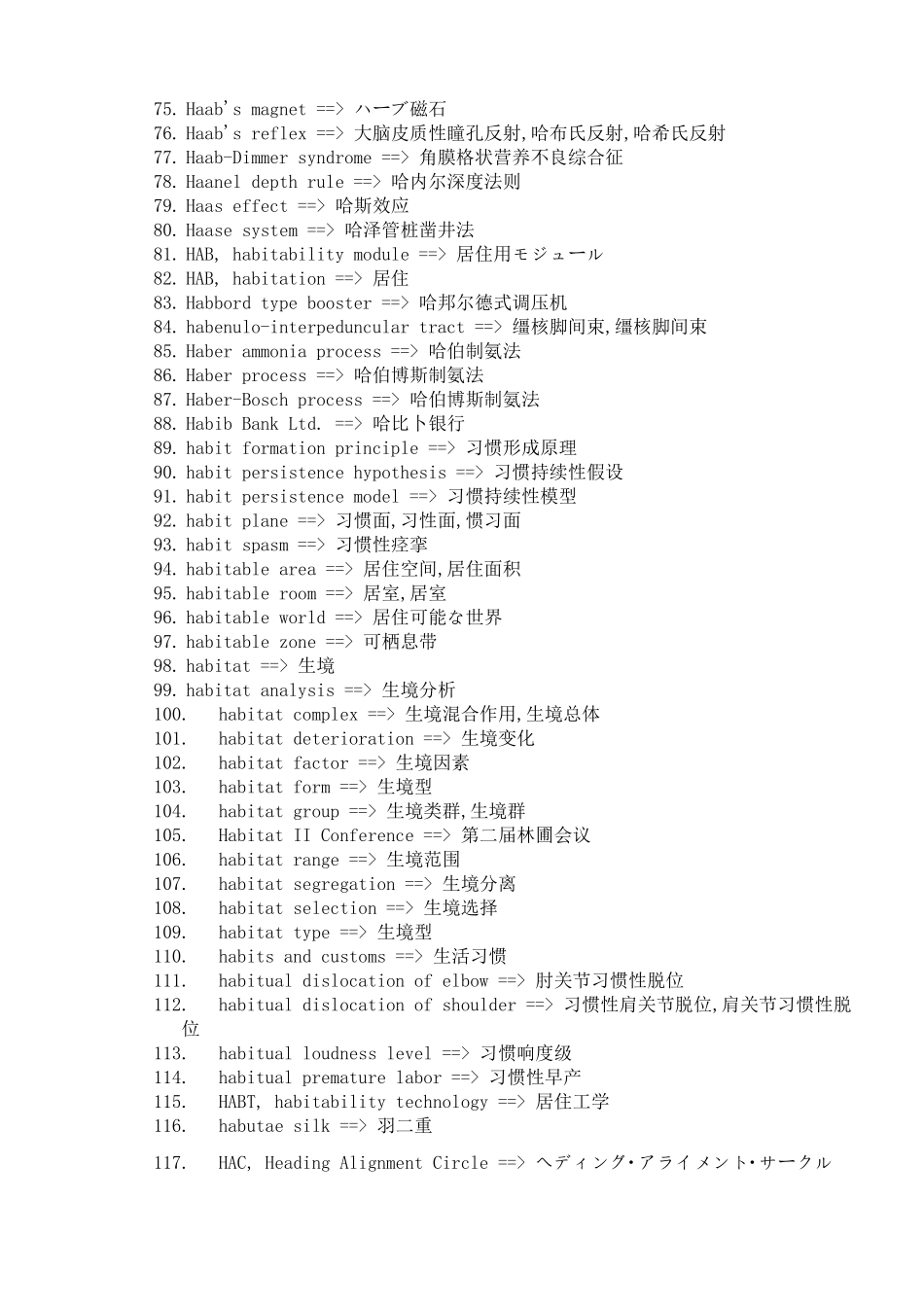 英汉日科技词汇H_第3页
