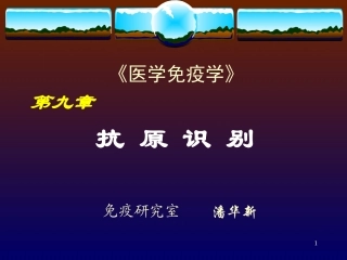 第九章抗原识别_090508