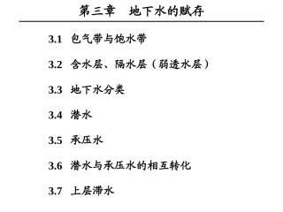 水文地质学---地下水的赋存