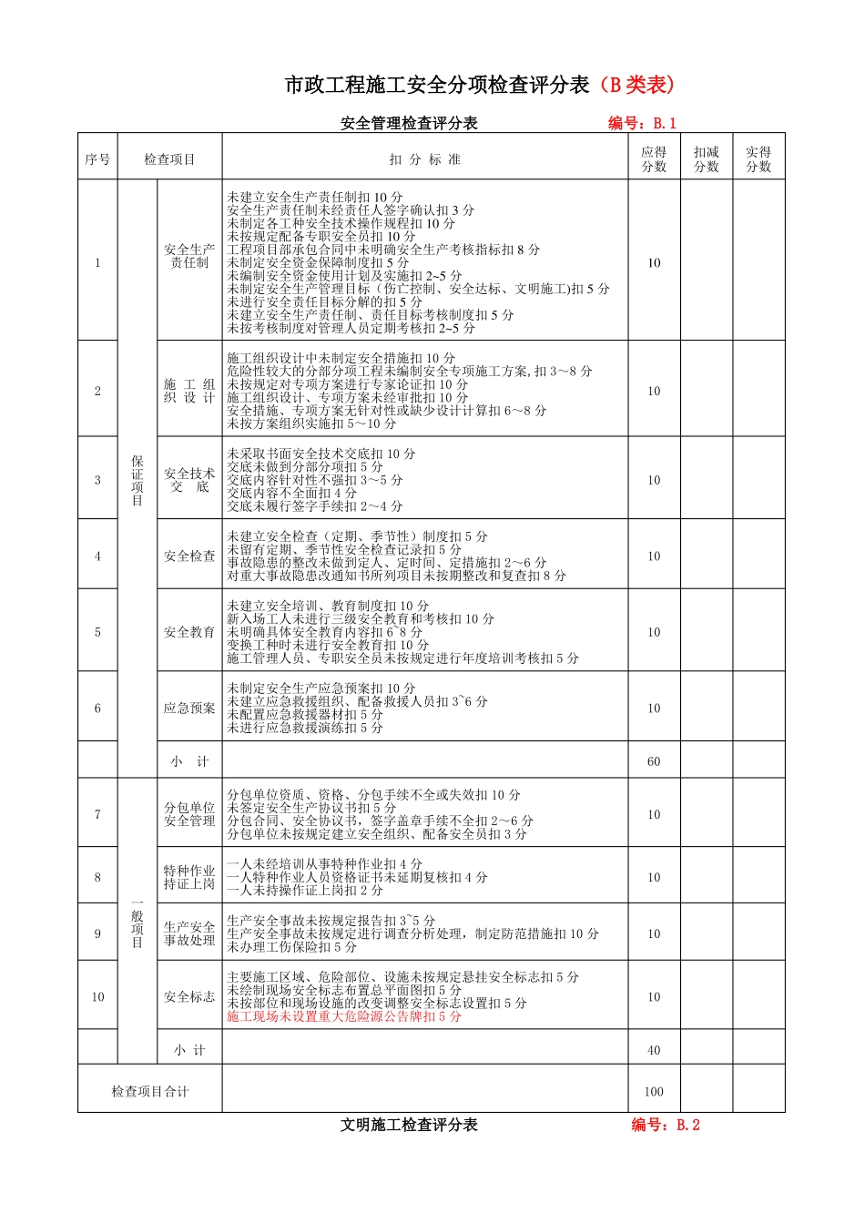 政工程施工安全检查标准修_第2页