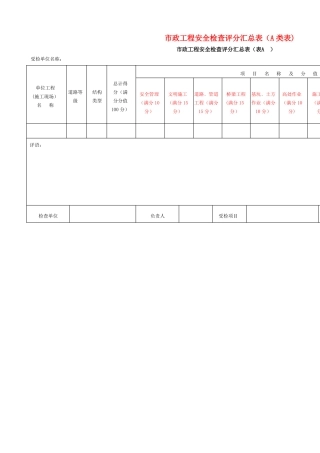 政工程施工安全检查标准修