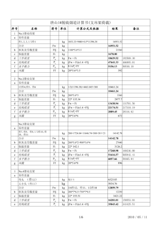 烟道支吊架设计