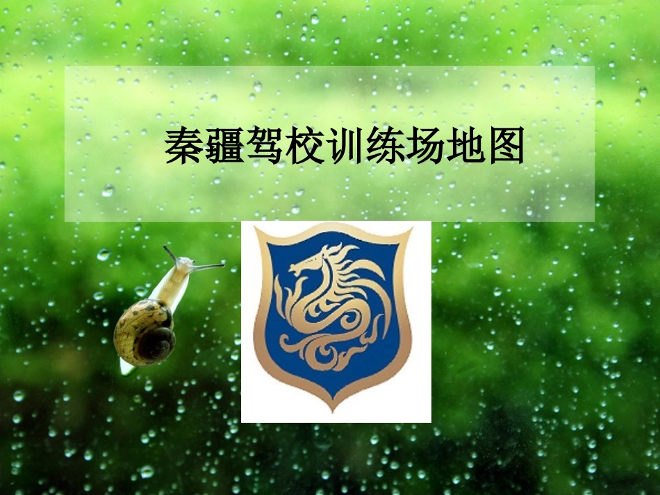 秦疆驾校训练场地_第1页